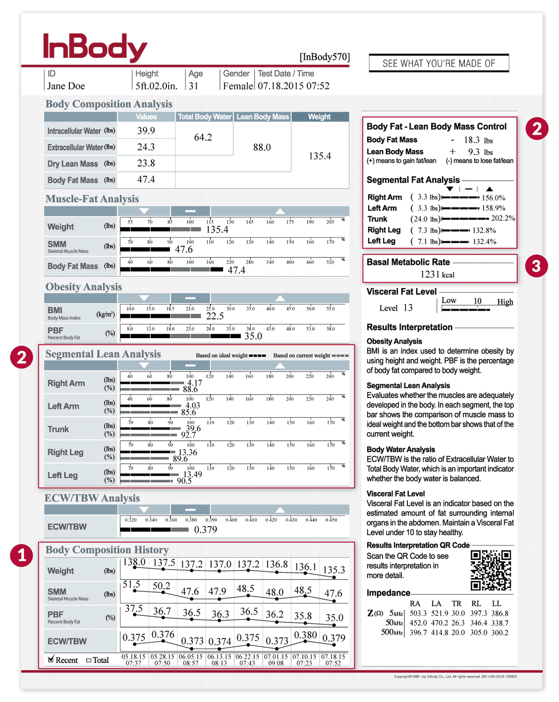 In Body 570 Body Analysis