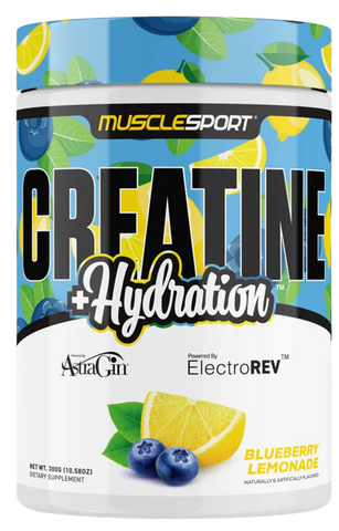 Muscle Sport Creatine + Hydrati-Blue Lemon : 30 serv