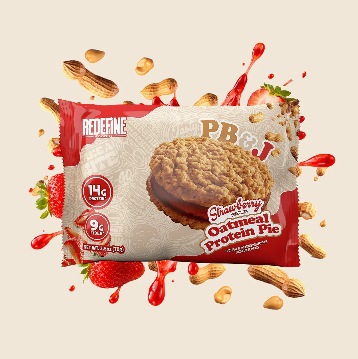 Redefine Strawberry Oatmeal Protein Pie
